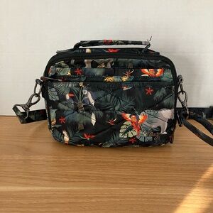 Lug Green Patterned Roundabout XL Crossbody Travel Bag